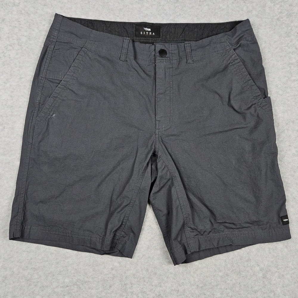Sitka Tarmac Men's 36 Gray Shorts Hiking Outdoor Hunting Casual Ripstop Stretch